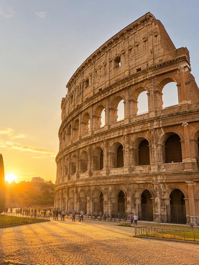 Coliseo de Roma al atardecer