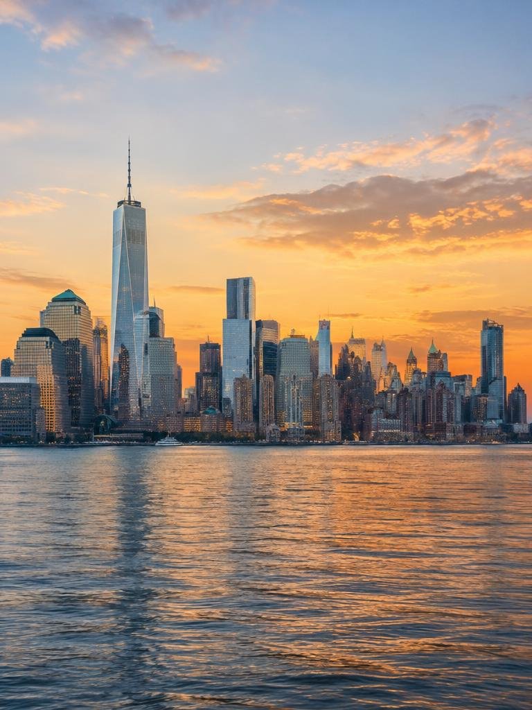 Skyline de Nueva York al atardecer